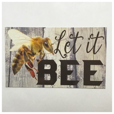 Let It Bee Sign Wall Plaque or Hanging Garden Bees Hive Hanging    302454709602